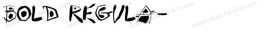 Bold Regula字体转换